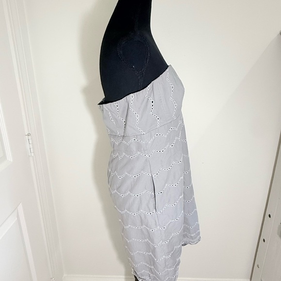 J. Crew Gray Strapless Sundress for Cocktail Events - Picture 5 of 7